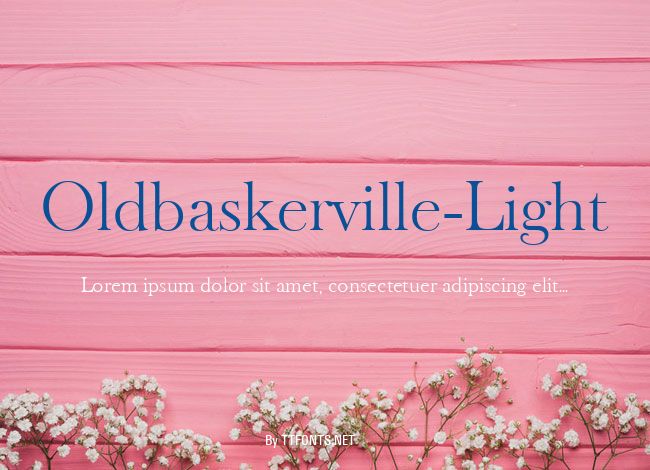 Oldbaskerville-Light example