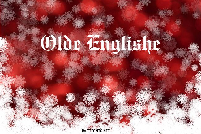 Olde Englishe example