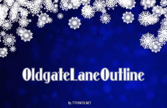 OldgateLaneOutline example