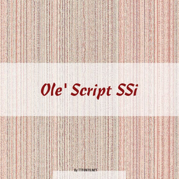 Ole' Script SSi example