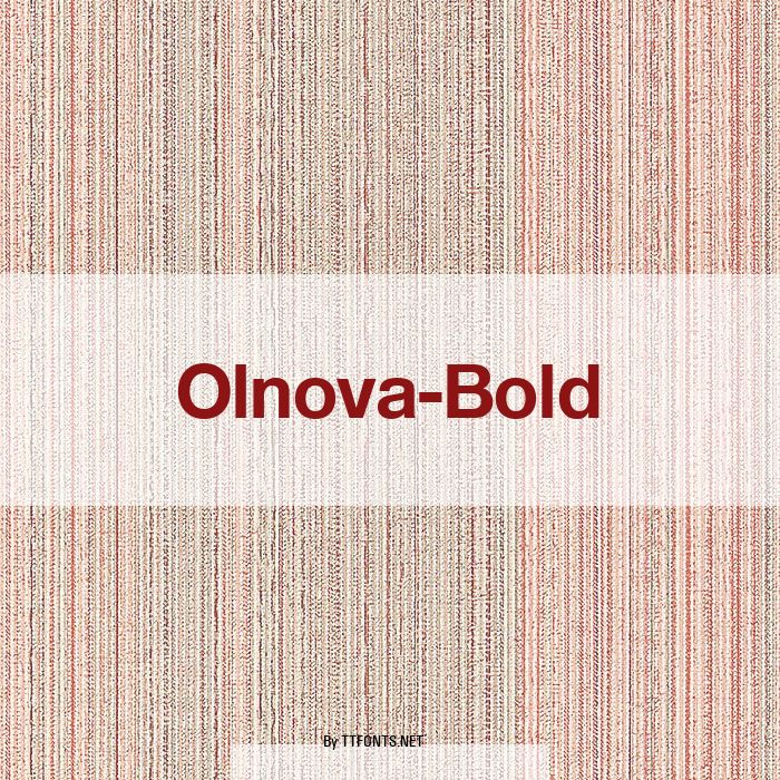Olnova-Bold example