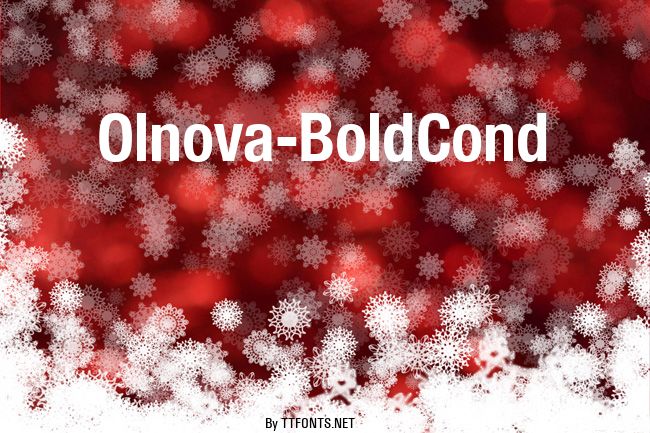 Olnova-BoldCond example