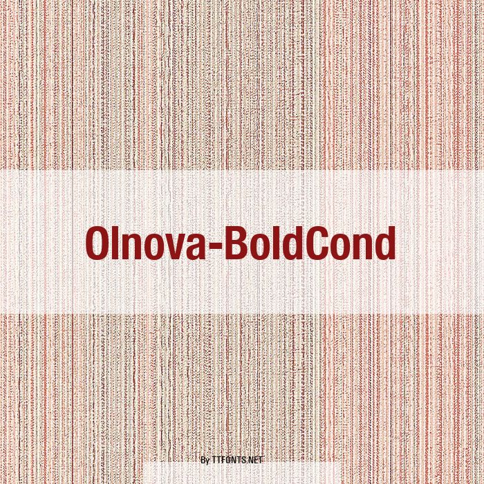 Olnova-BoldCond example