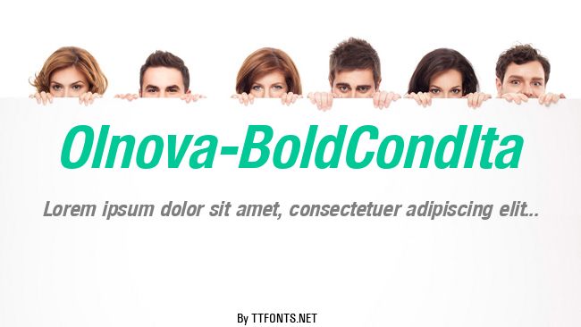 Olnova-BoldCondIta example