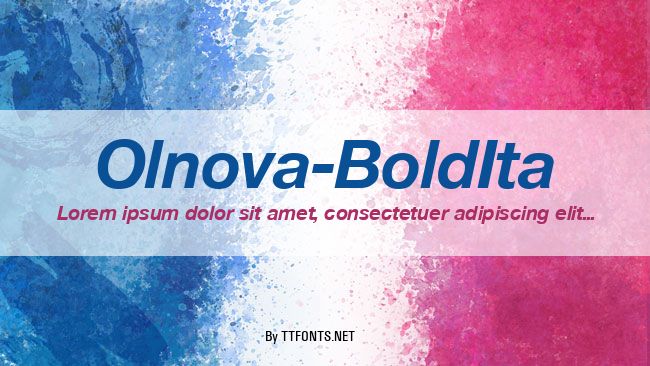 Olnova-BoldIta example