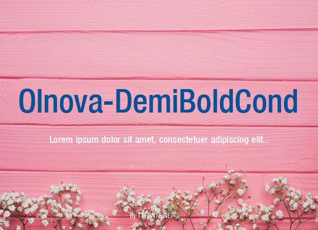 Olnova-DemiBoldCond example