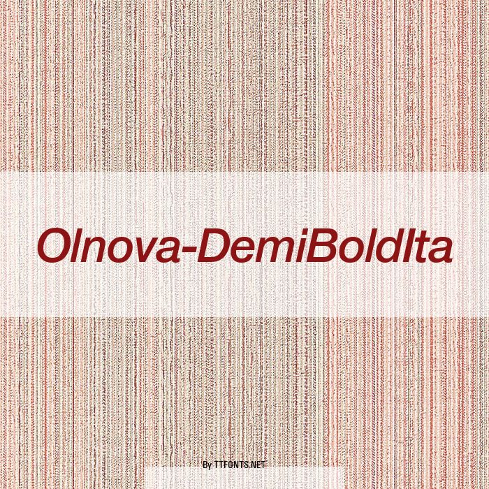 Olnova-DemiBoldIta example