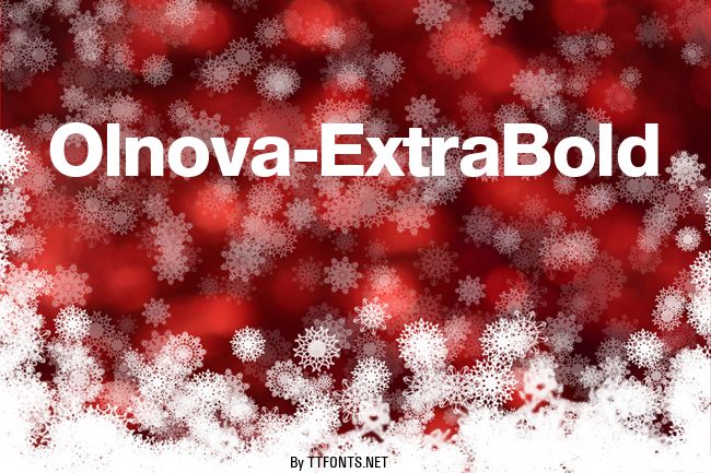 Olnova-ExtraBold example
