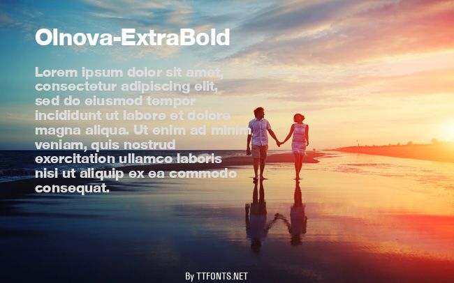 Olnova-ExtraBold example