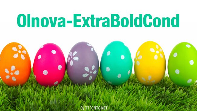 Olnova-ExtraBoldCond example