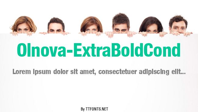Olnova-ExtraBoldCond example