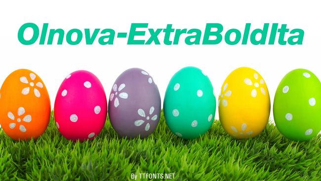 Olnova-ExtraBoldIta example