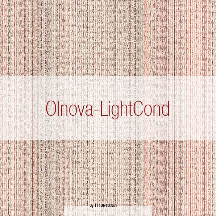 Olnova-LightCond example