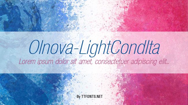 Olnova-LightCondIta example