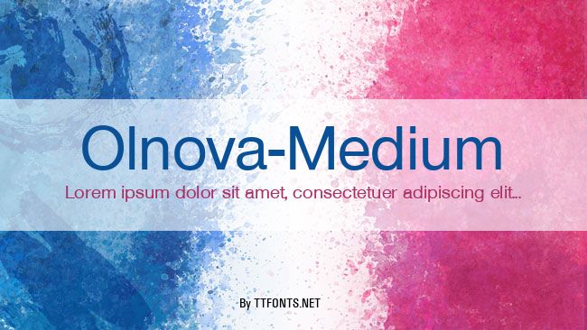 Olnova-Medium example