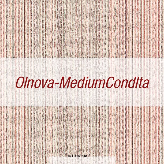 Olnova-MediumCondIta example