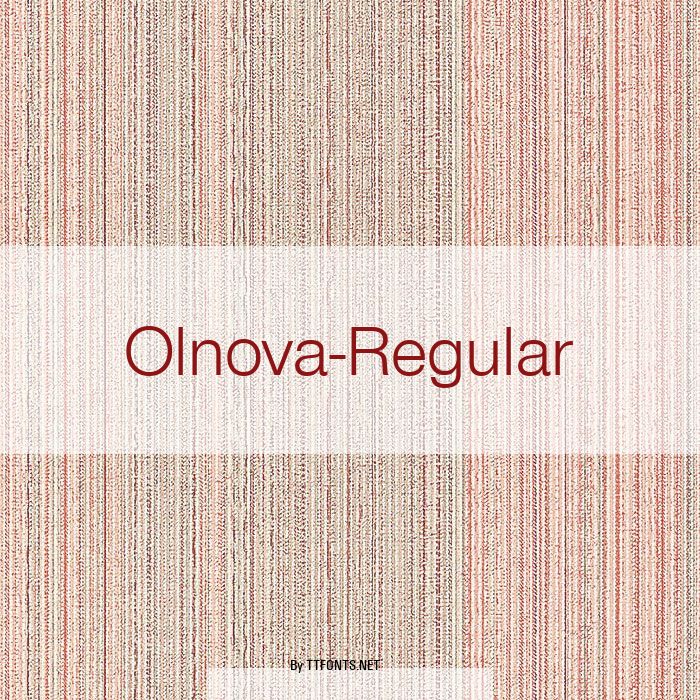 Olnova-Regular example