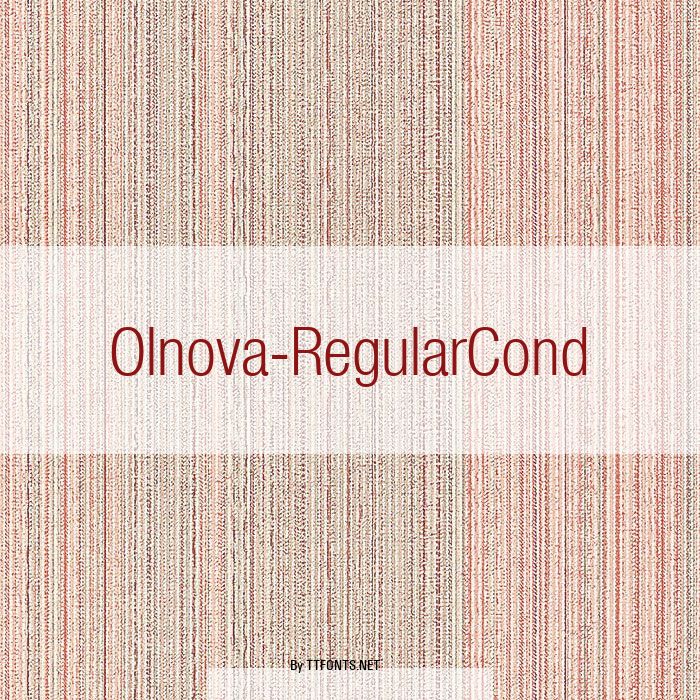 Olnova-RegularCond example