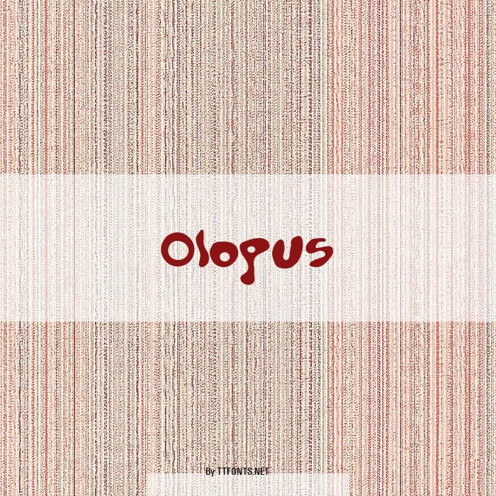 Olopus example