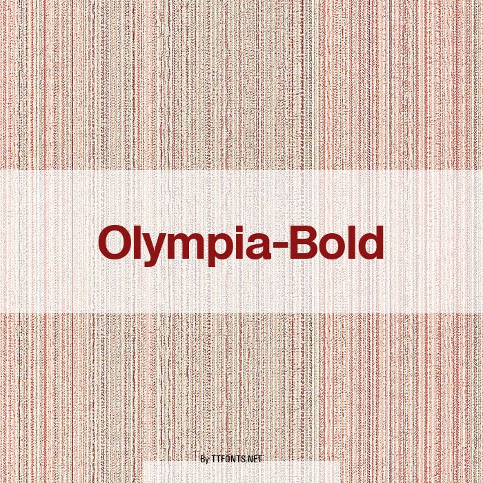 Olympia-Bold example