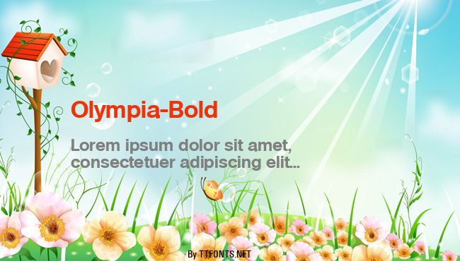 Olympia-Bold example