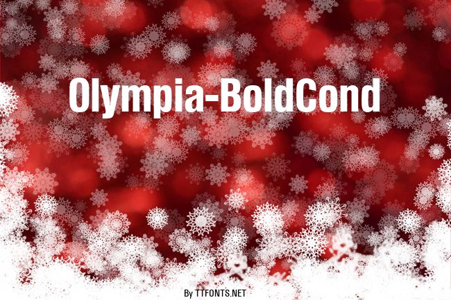 Olympia-BoldCond example