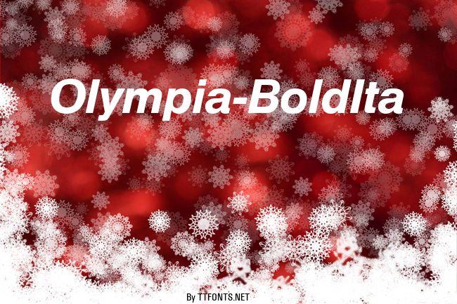Olympia-BoldIta example