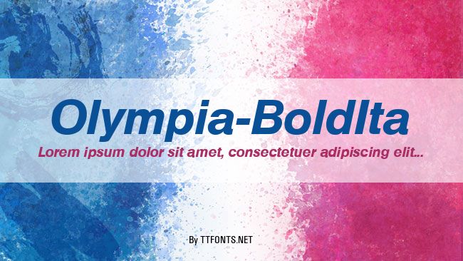 Olympia-BoldIta example