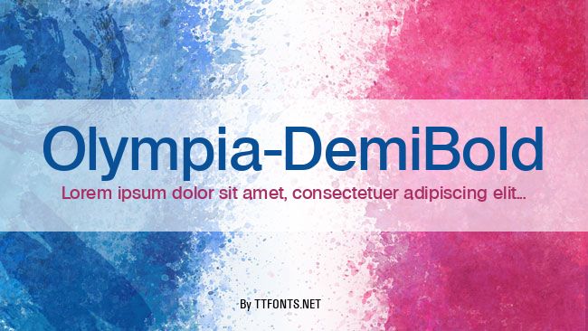 Olympia-DemiBold example
