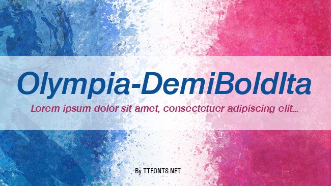 Olympia-DemiBoldIta example