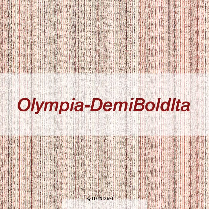 Olympia-DemiBoldIta example