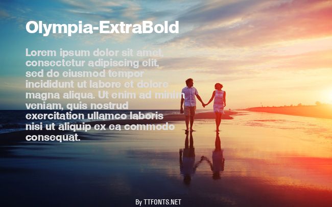 Olympia-ExtraBold example