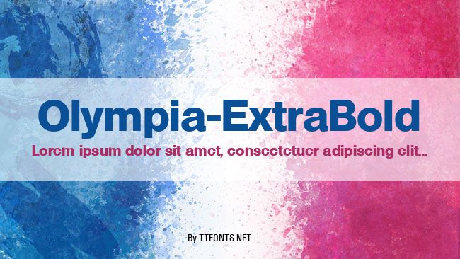 Olympia-ExtraBold example