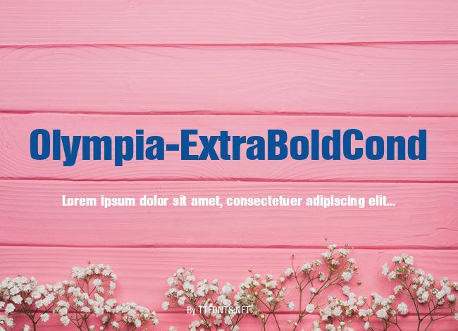 Olympia-ExtraBoldCond example