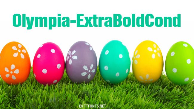 Olympia-ExtraBoldCond example