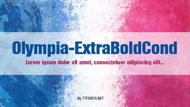 Olympia-ExtraBoldCond example