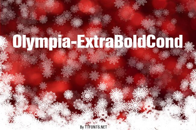 Olympia-ExtraBoldCond example