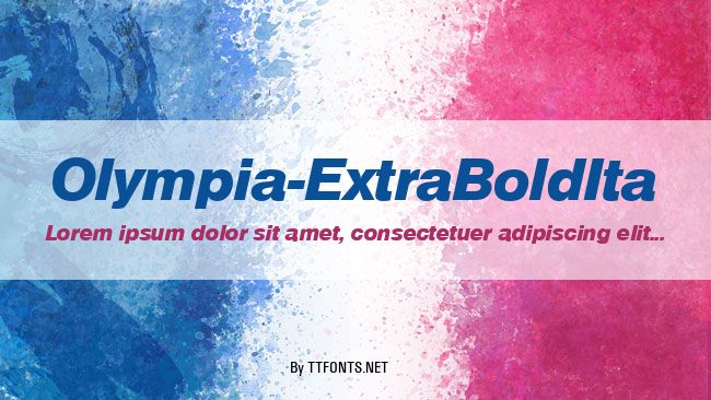 Olympia-ExtraBoldIta example