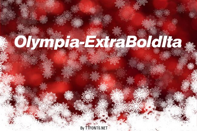 Olympia-ExtraBoldIta example
