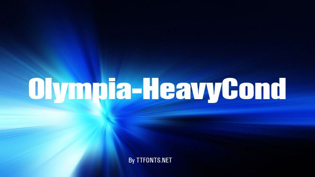 Olympia-HeavyCond example