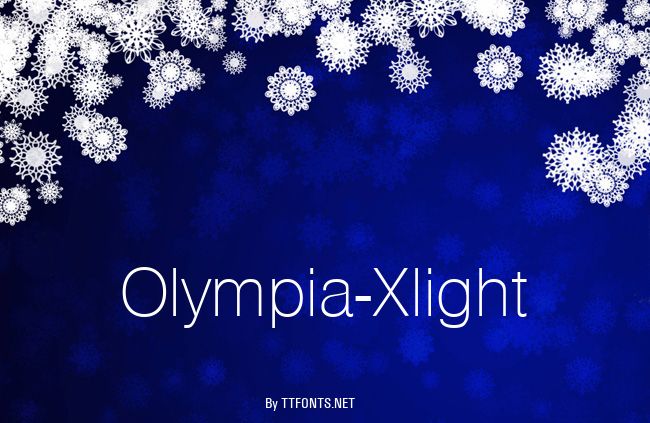 Olympia-Xlight example