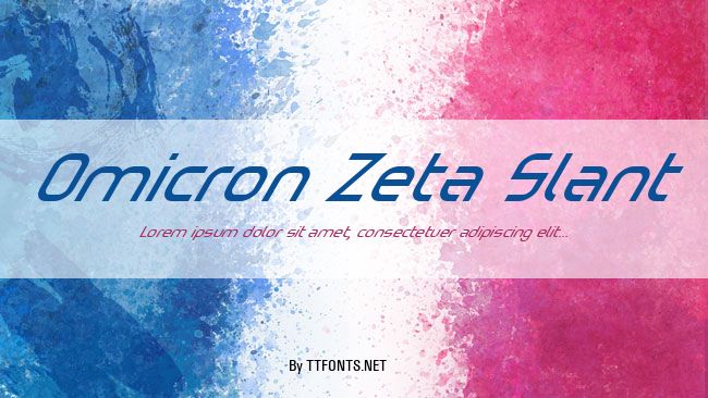 Omicron Zeta Slant example
