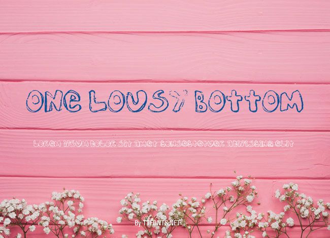 One Lousy Bottom example