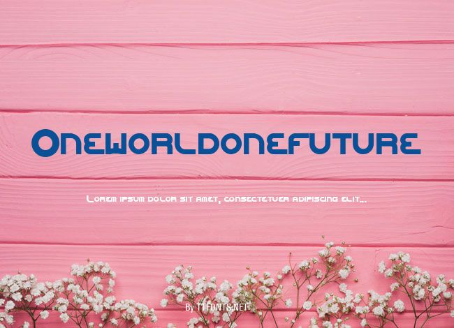 Oneworldonefuture example