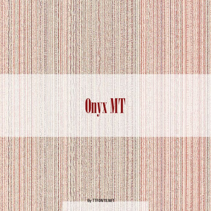 Onyx MT example