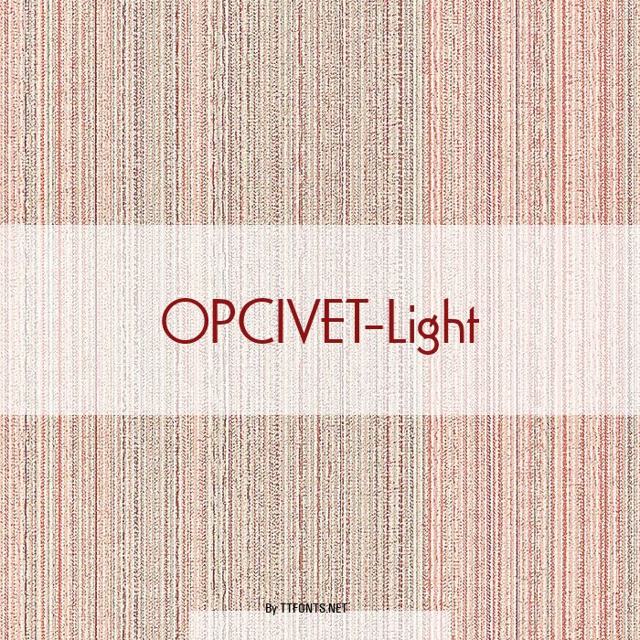 OPCIVET-Light example