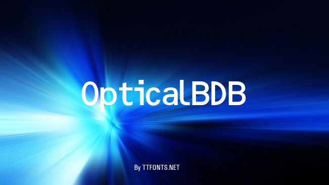 OpticalBDB example