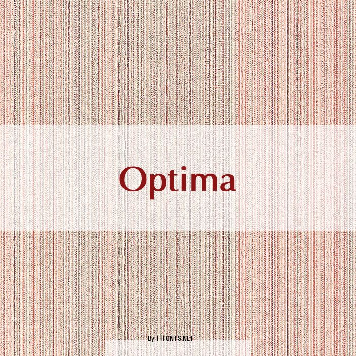 Optima example