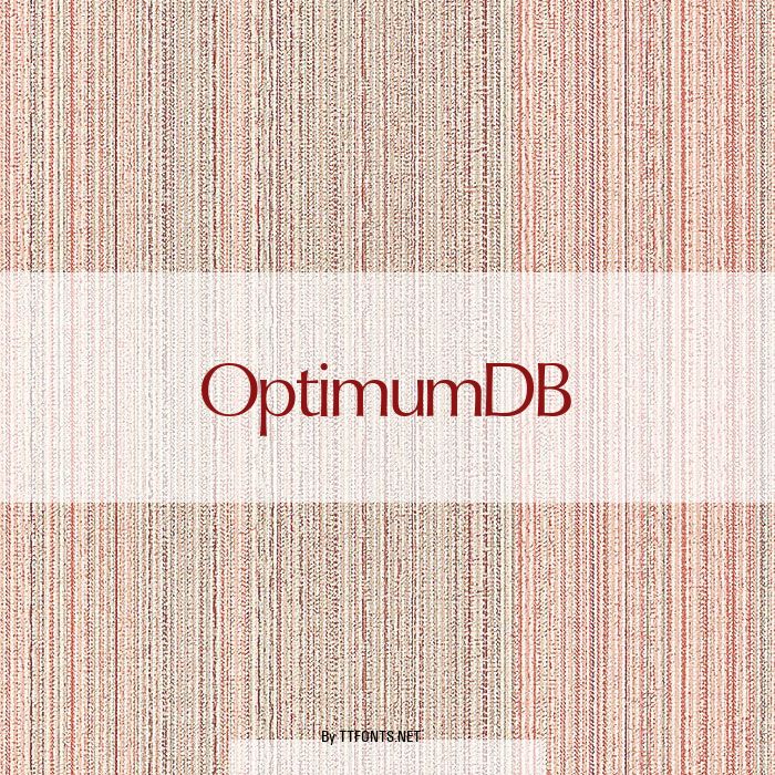 OptimumDB example