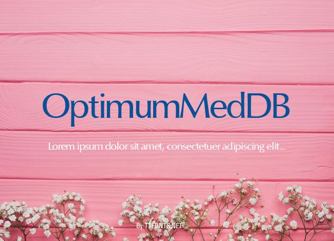 OptimumMedDB example